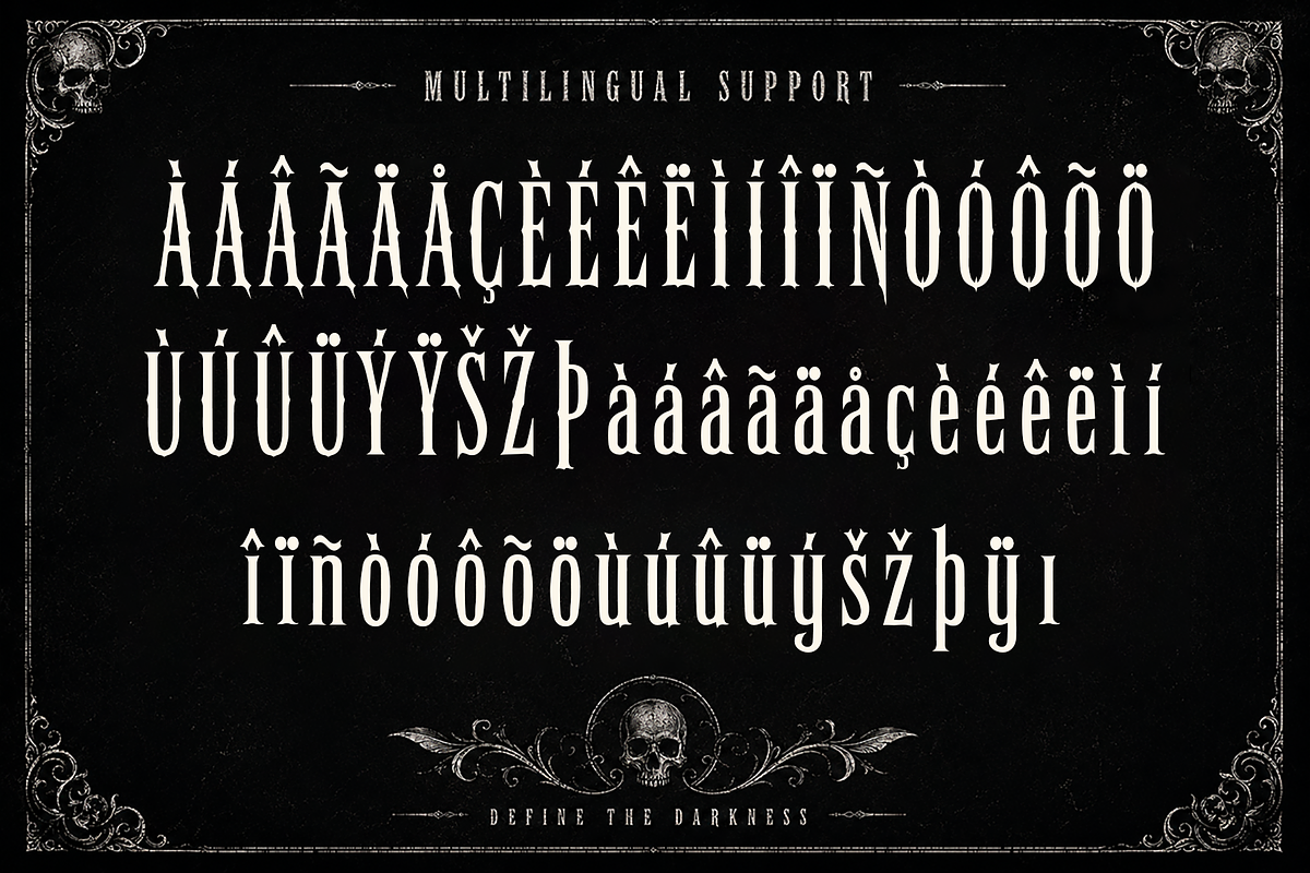 Obscura Veil - Horror Display Font, a Handwritten Font by overlaytemplates (Photo 5 of 5)
