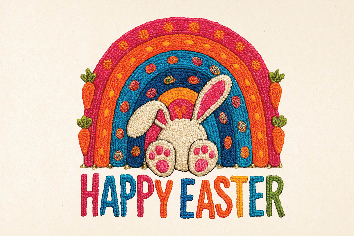 Happy Easter Bunny Rabbit Face Funny, an Illustration by DreamPrint404 (Photo 1 of 7)