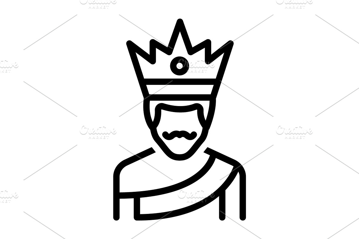 Duke crown black icon, an Outline Icon by Creative priyanka