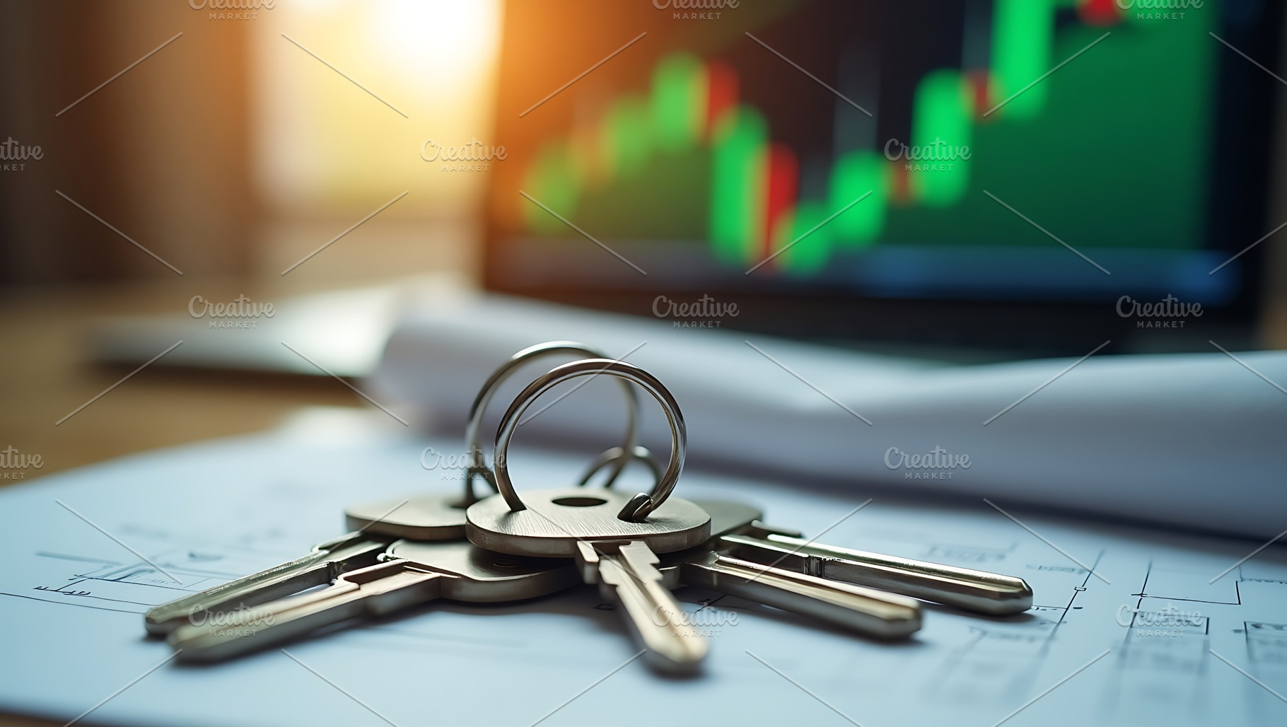 Investing in real estate keys, a Business Photo by Artonix