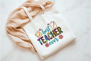 Best Teacher ever png, an Illustration by Watercolor design (Thumbnail 3 of 3)