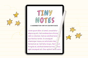 Tiny Notes Cute Handwritten Font