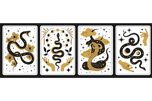 Mystic Snakes Symbols. Magic