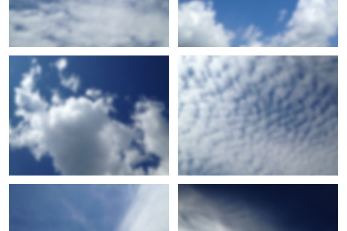 50 Blurred Clouds preview 2