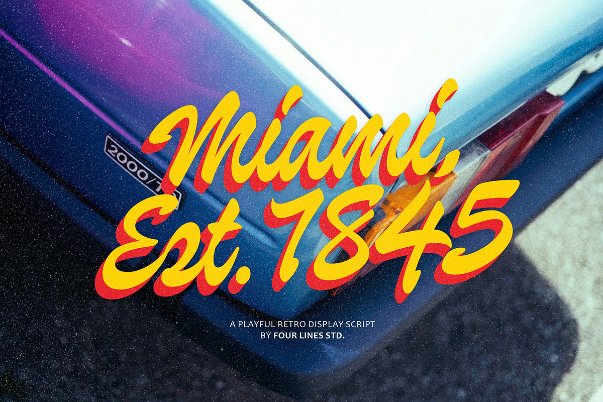 Palmira Club A Playful Retro Script, a Handwritten Font by Four Lines Std. (Photo 6 of 12)