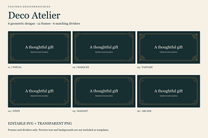 Deco Atelier — Art Deco Frames