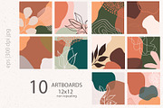 Abstract Botanical Patterns, a Pattern Graphic by Sweet Fig (Thumbnail 3 of 9)
