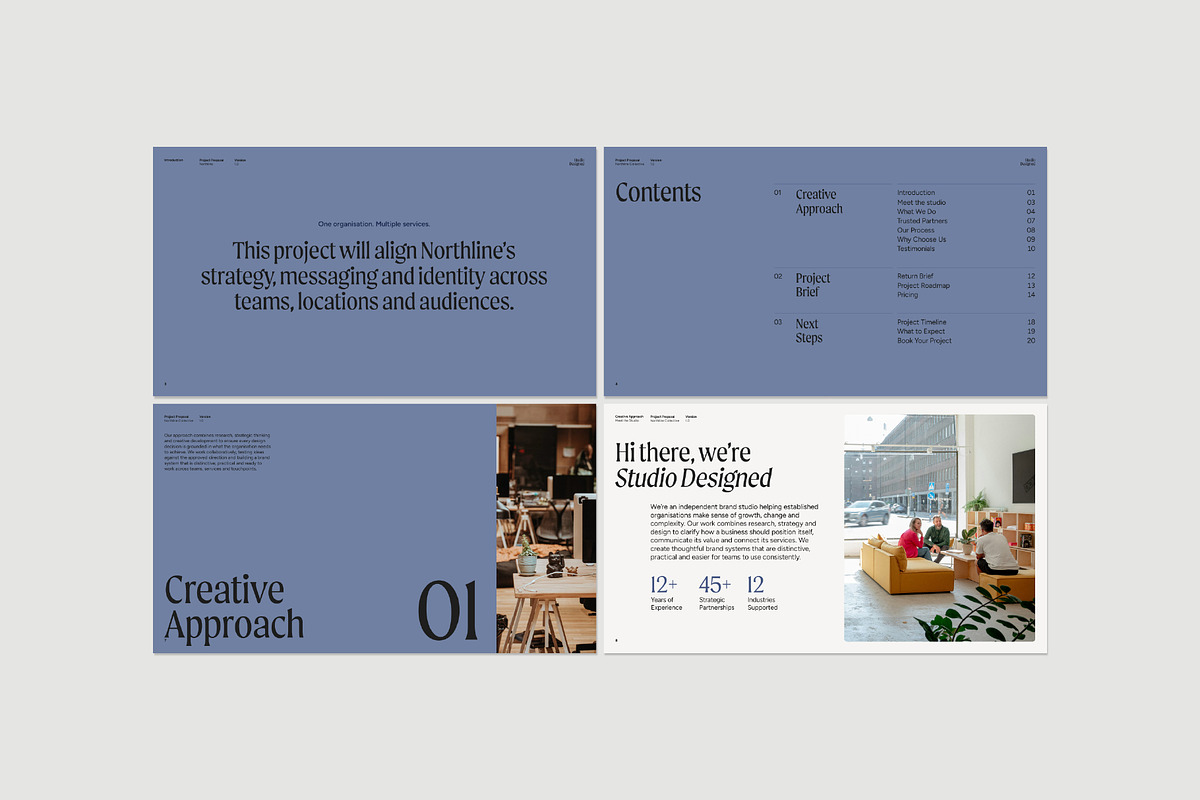 Strategic Project Proposal Template, a Presentation Template by Hannah Bacon Design (Photo 2 of 12)