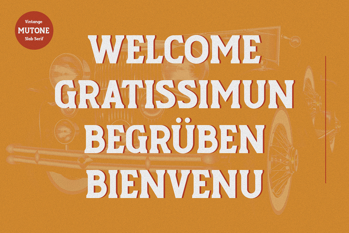 Mutone - Vintage Slab Serif, a Slab Serif Font by Typia Nesia (Photo 6 of 9)