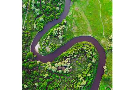River in the meadows, a Nature Photo by Nature and travel