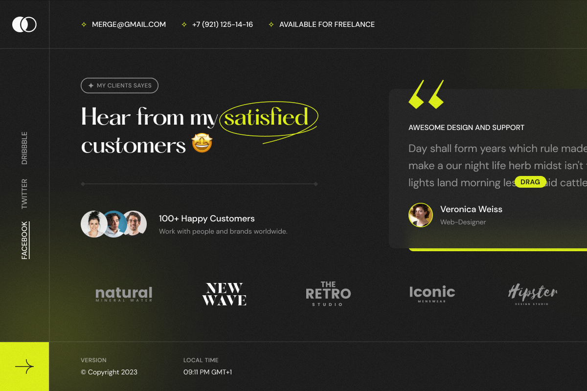 Personal Portfolio & Resume WP Theme, a WordPress Template by UInstrument (Photo 11 of 12)