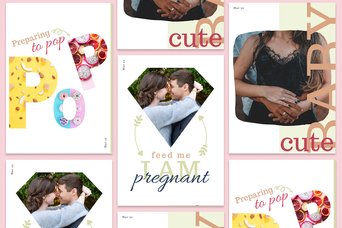 BONJOUR BEBE Pregnancy Journal, a Brochure Template by Typography Prime (Photo 10 of 15)