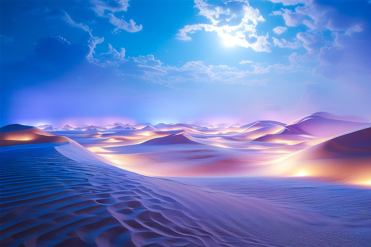 Mystical Desert Glow, a Seasonal Illustration by StockVerse Creative (Photo 2 of 4)