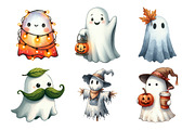 Autumn Ghost Sublimation Clipart, an Illustration by Daily.Designs (Thumbnail 5 of 5)