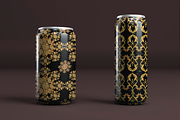 Golden vintage seamless pattern, a Pattern Graphic by Theraphosath (Thumbnail 3 of 4)