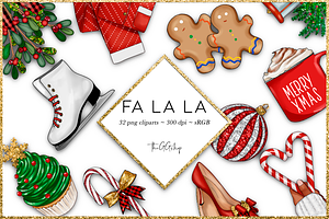 Christmas Clipart Png set