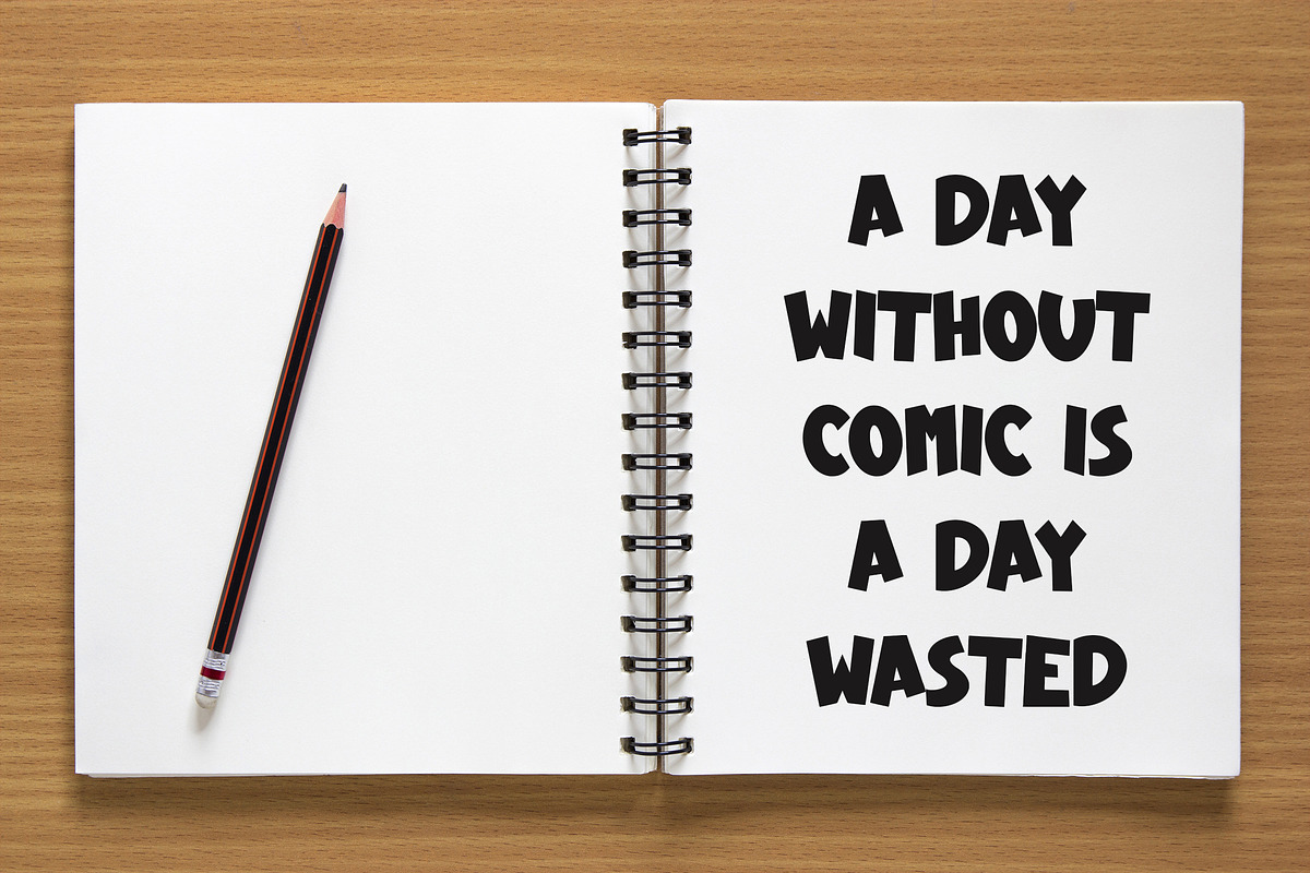 Comic Impact, a Handwritten Font by HATFSTUDIO (Photo 7 of 8)
