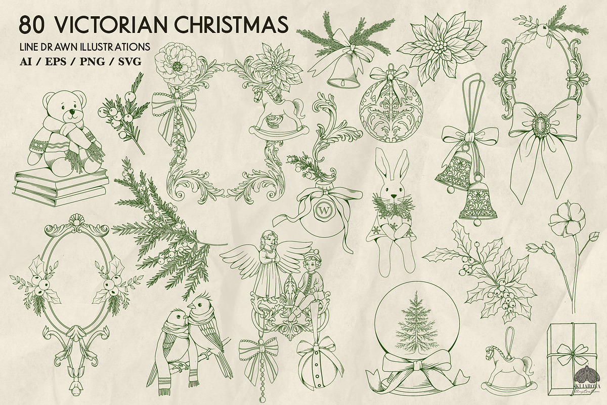 Victorian Christmas + Procreate, a Decorative Illustration by Skliarova (Photo 6 of 10)