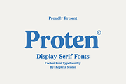 Proten Font - Display Serif Font, a Serif Font by Koplexs Studio (Thumbnail 1 of 14)