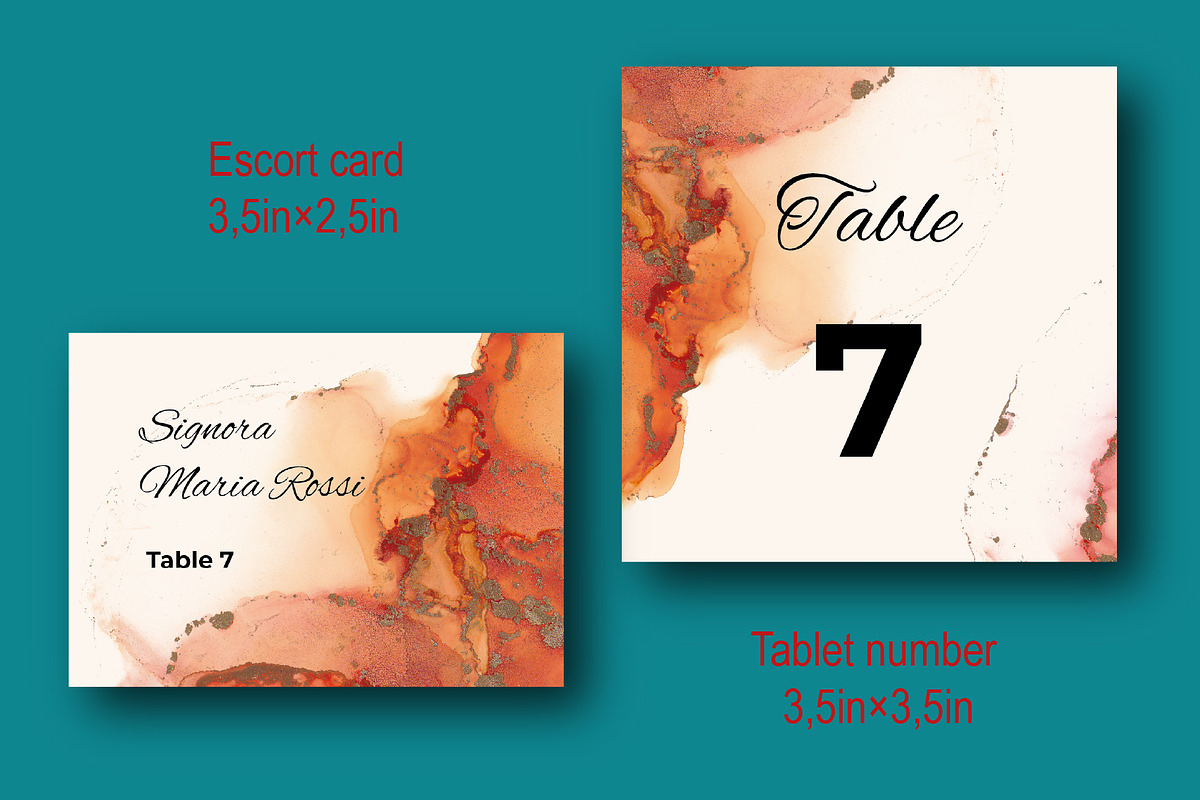 Terracotta Paradise Greeting Card, an Invitation Template by Digital illustration shop (Photo 4 of 5)
