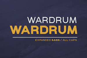 WARDRUM - Expanded Sans