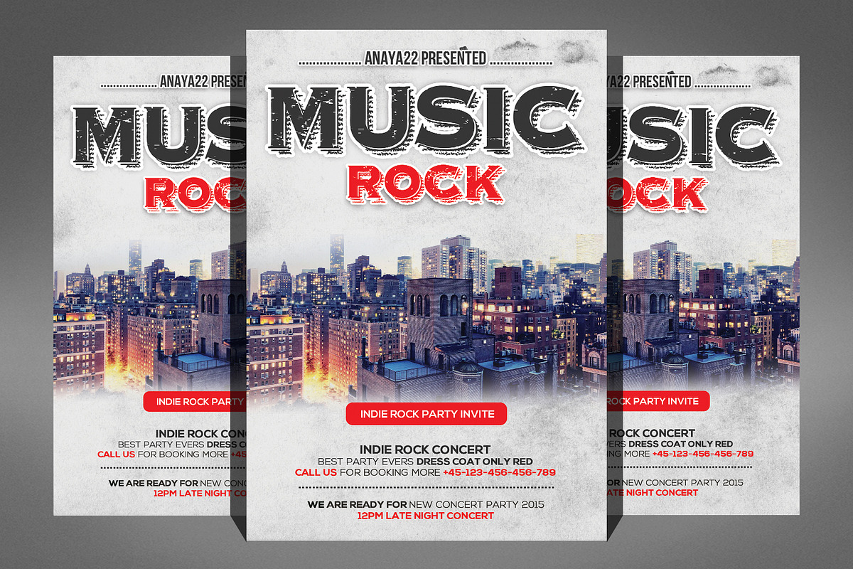 Music Concert Flyer, a Flyer Template by Graphic Templates (Photo 1 of 4)