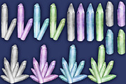 Crystal Magic clip art set., a Seasonal Illustration by Happy Sloth Graphics (Thumbnail 8 of 17)