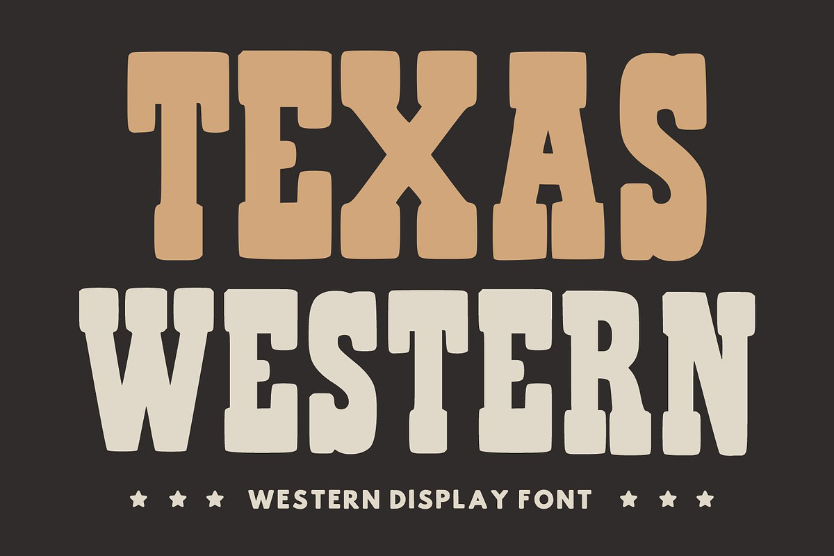 Texas Western – Western Display Font, a Blackletter Font by Fourteen Letter (Photo 1 of 5)