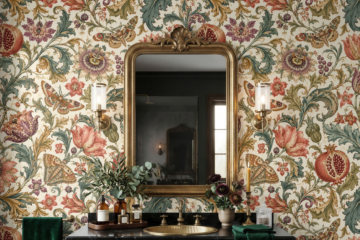 Dark Maximalist Wallpaper Mockup, a Household Mockup by 1001 mockups (Photo 8 of 10)