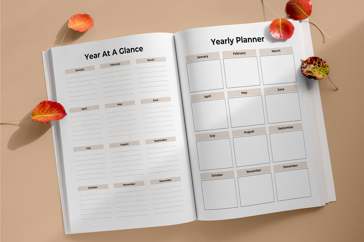 365 Days 2025 Planner Canva Interior, a Stationery Template by Mustafiz (Photo 5 of 8)