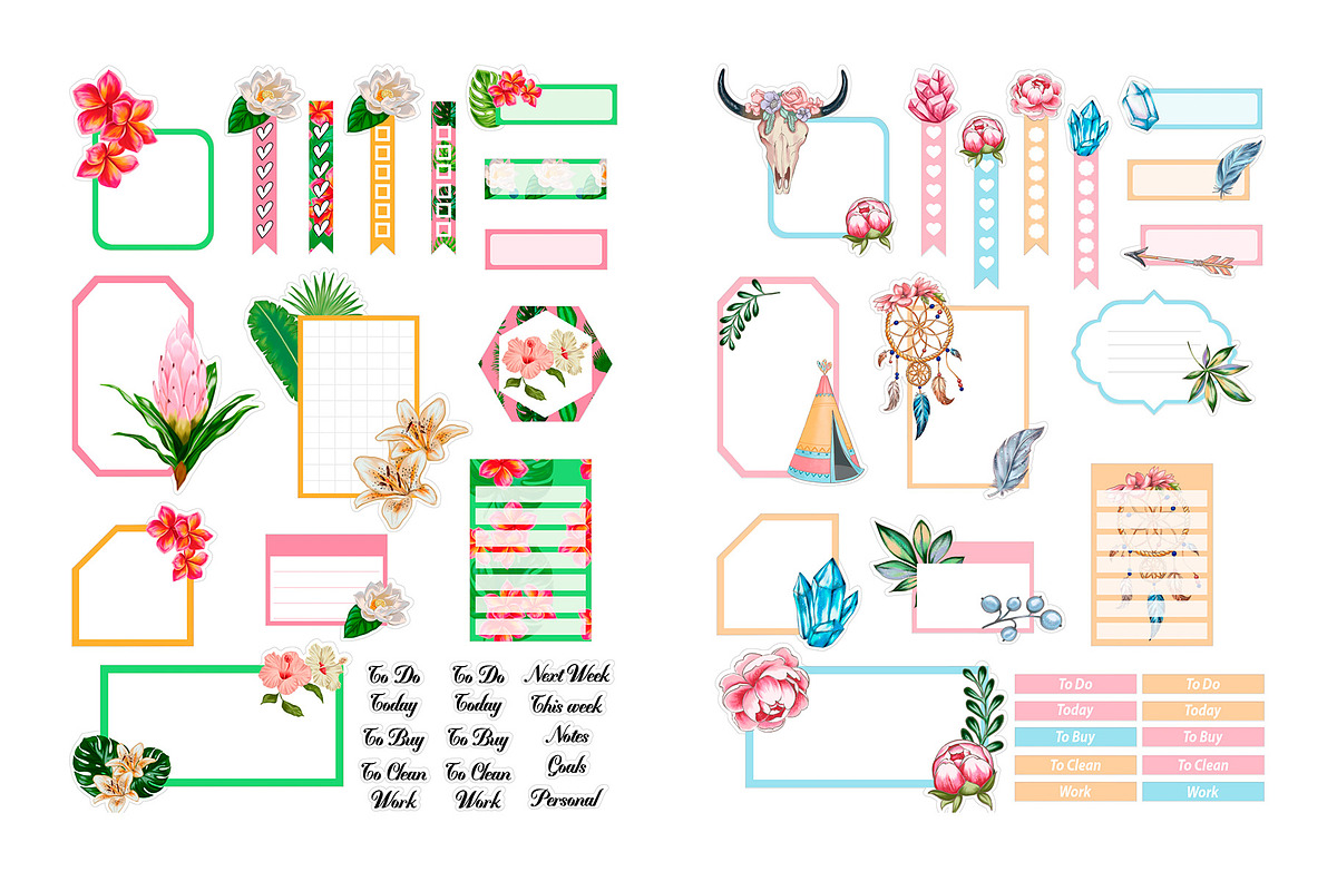 Printable Journal Sticker Collection, a Design Template by DigitalDesignAI (Photo 6 of 13)