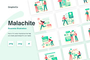 Malachite Illustration Collection, an Illustration by GraphicCo (Thumbnail 1 of 4)