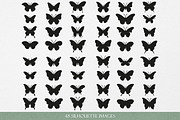 Butterfliy Line art & Silhouette SVG, an Object Graphic by Graphic Soul (Thumbnail 3 of 3)