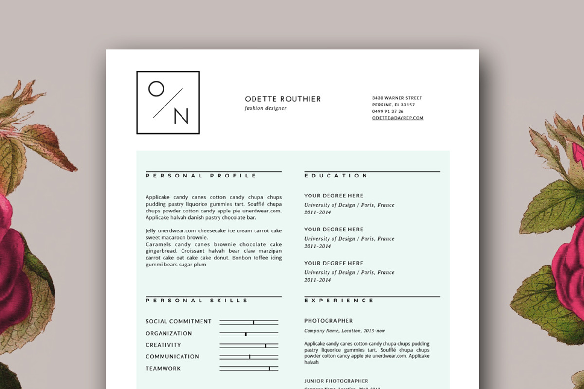 Clean Business Card Template, a Business Card Template by Botanica Paperie (Photo 3 of 3)