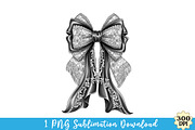 Halloween Gothic Coquette bow png, an Illustration by Watercolor design (Thumbnail 1 of 3)