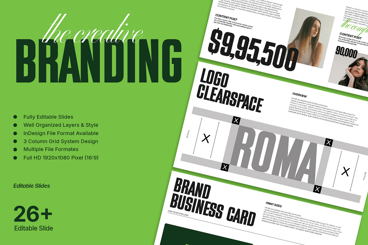 ROMA | Creative Brand Guidelines, a Branding & Logo Template by Templeste (Photo 2 of 8)