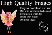 Pink Woodland Fairy Clipart, an Illustration by Craft Nest (Thumbnail 2 of 9)