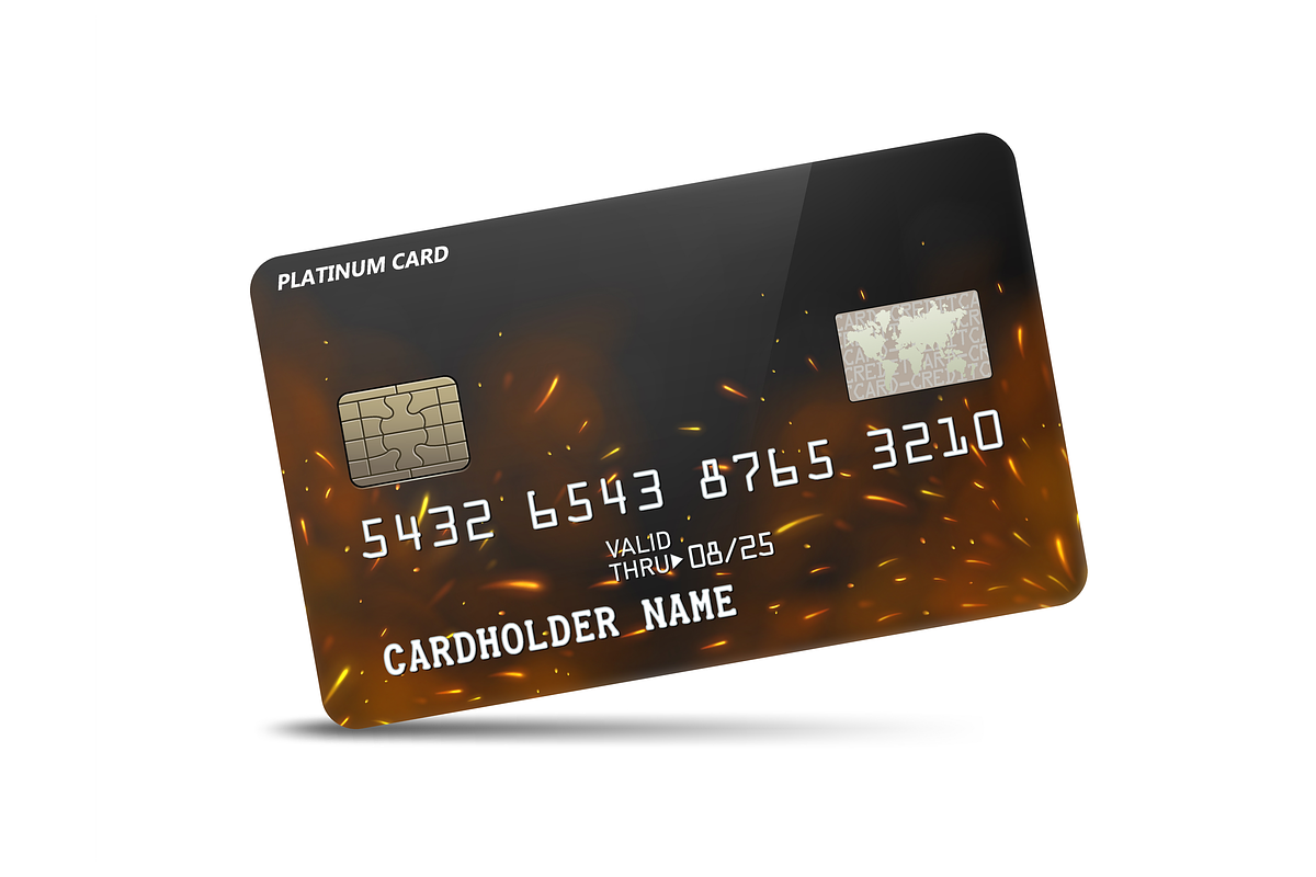 Detailed Glossy Platinum Credit card, an Object Illustration by Rendix Alextian (Photo 1 of 3)