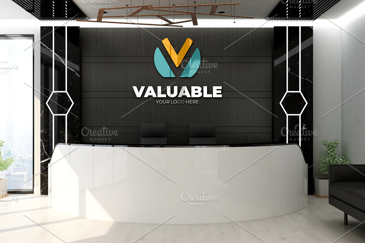 Office Receptionist Room Mockups, a Product Mockup by Ayy (Photo 8 of 10)