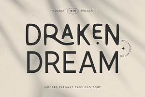 Draken Dream - Elegant Sans Duo Font