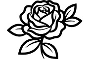 Rose Silhouette File Bundle, a Decorative Illustration by Designer_Momina (Thumbnail 14 of 21)