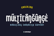 Childling Display Font, a Script Font by alpercakici (Thumbnail 4 of 11)
