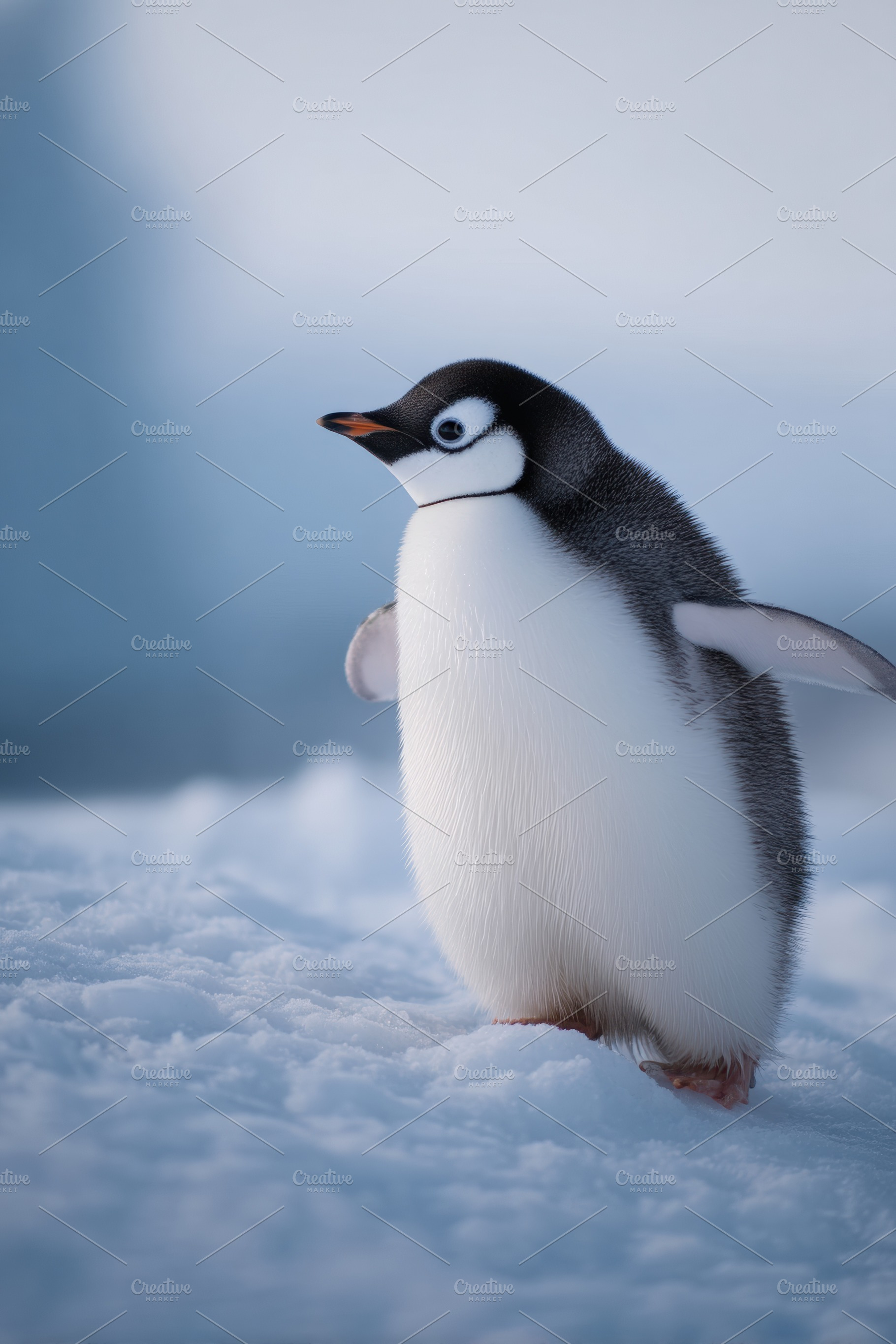 Close-Up of Penguins in Antarctica, an Animal Photo by Virgo Studio