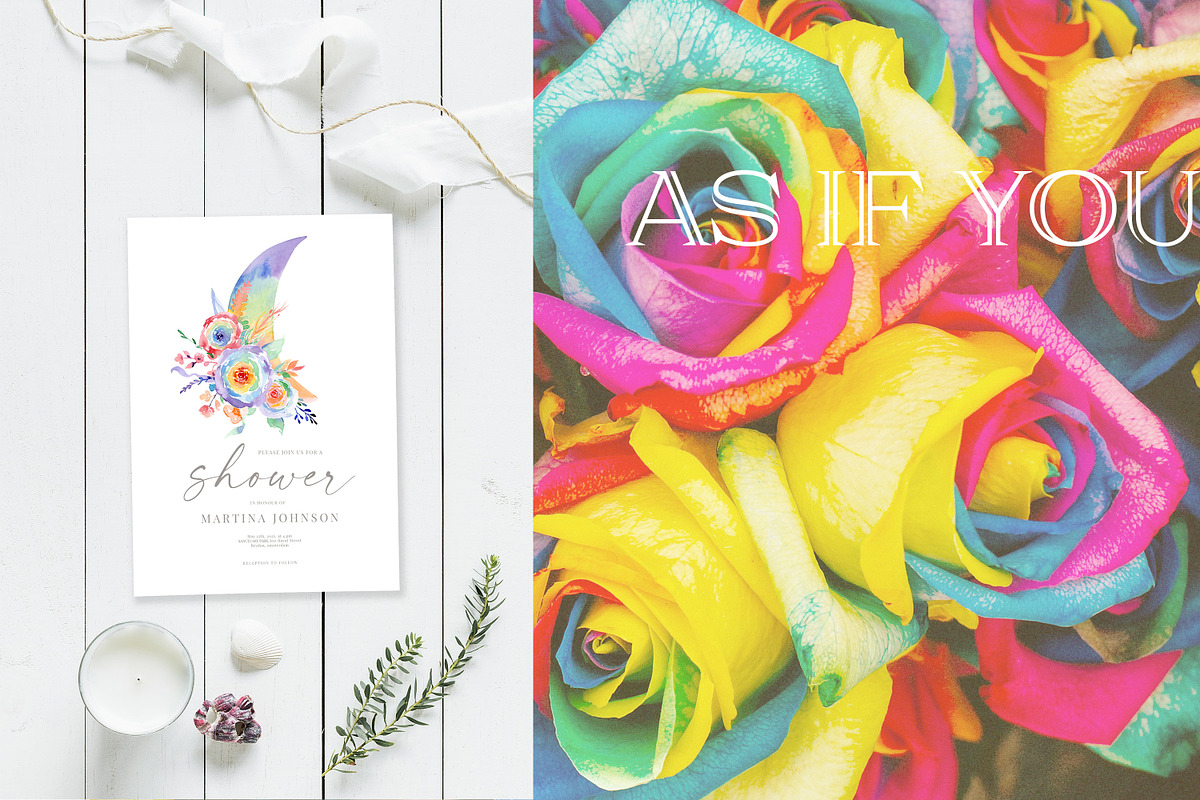 Rainbow Mix Watercolor, an Object Illustration by Olga Koelsch (Photo 5 of 16)