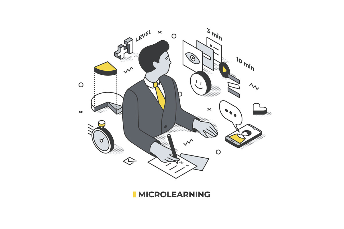 Isometric Lined Illustrations Set, an Education Illustration by Rassko (Photo 8 of 13)