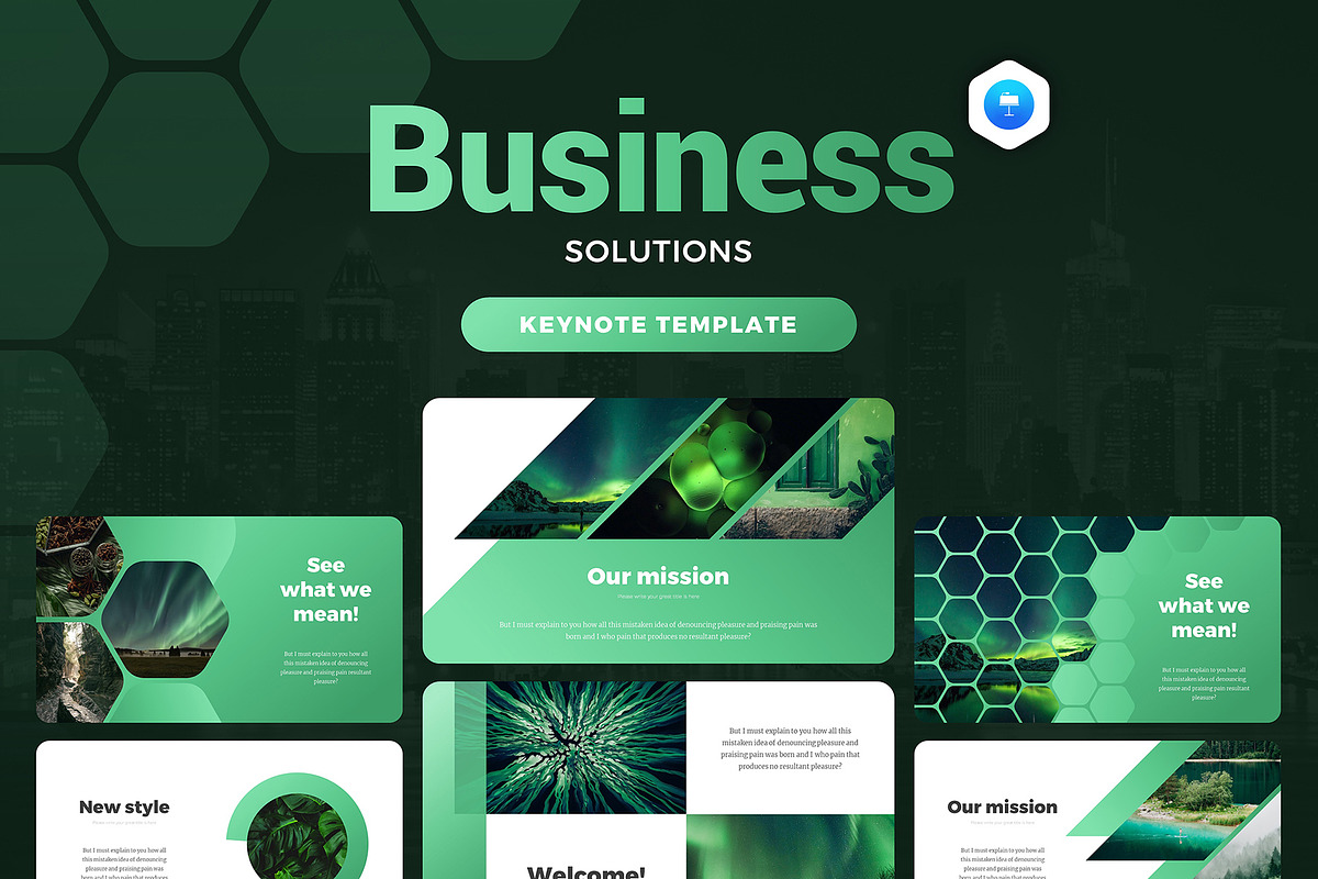 Business Corporate Solutions, a Presentation Template by Evgeny Bagro (Photo 1 of 8)