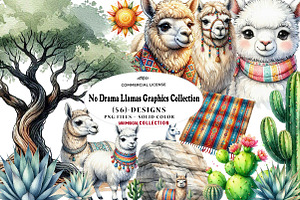 No Drama Llamas Graphics Collection