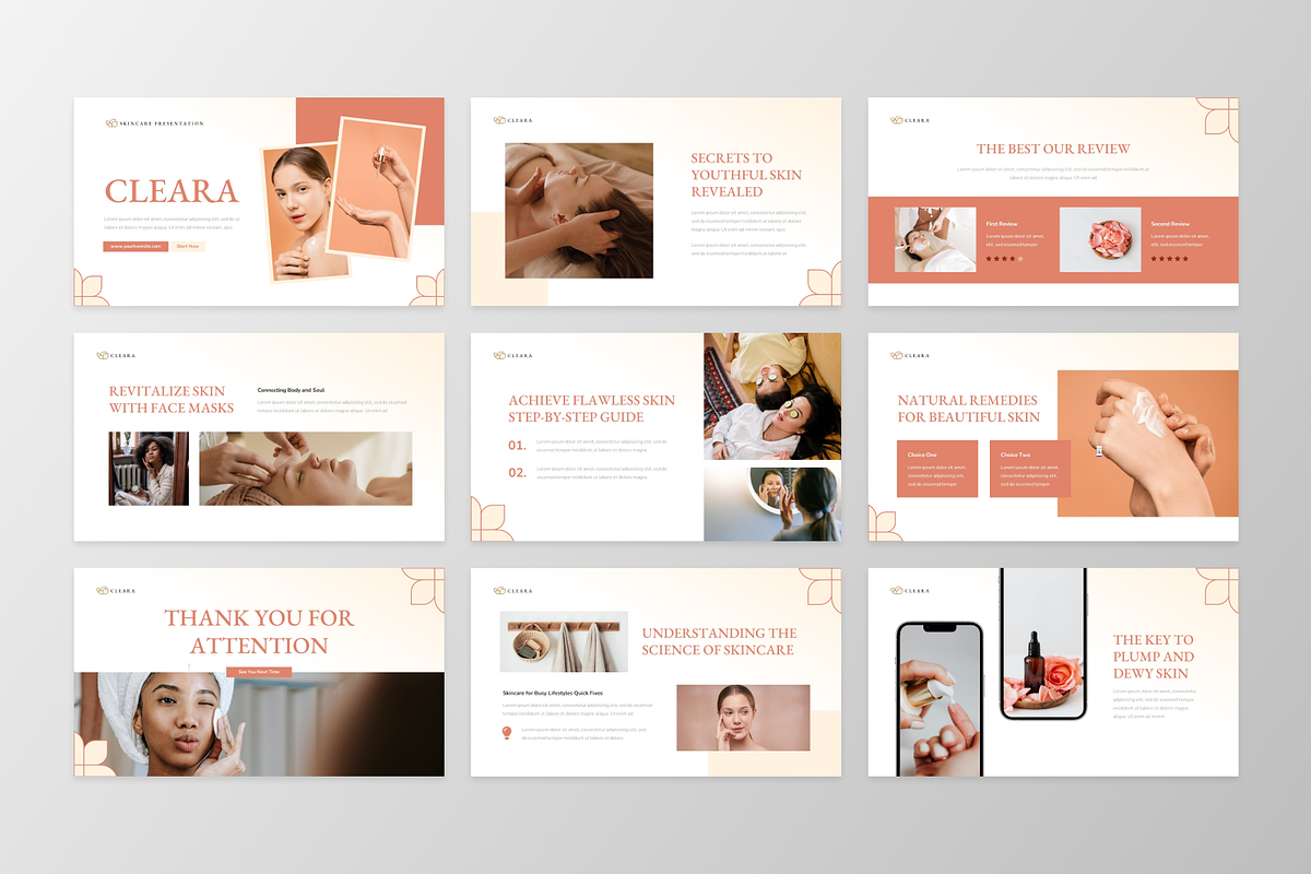 Cleara - Skincare Keynote Template, a Presentation Template by GraphauseProject (Photo 6 of 6)