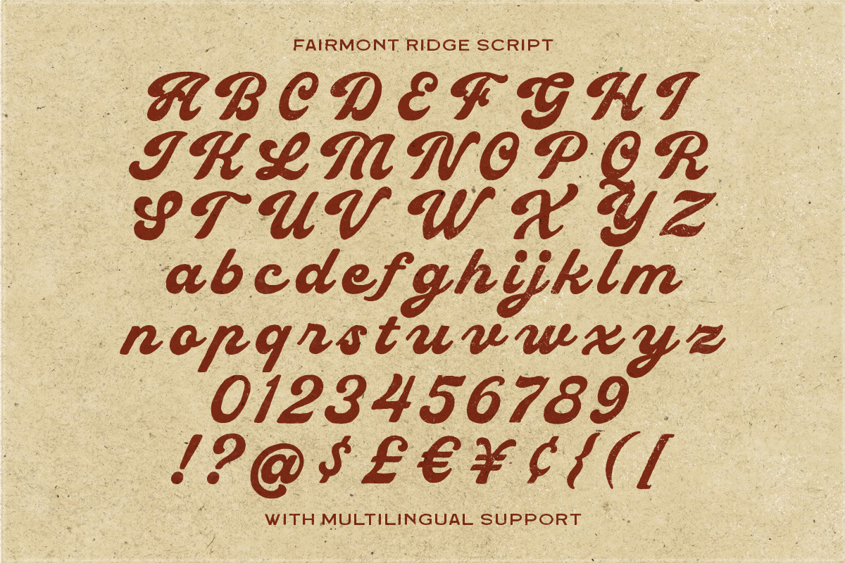 Fairmont Ridge Font Collection, a Script Font by Letterhend Studio (Photo 11 of 11)