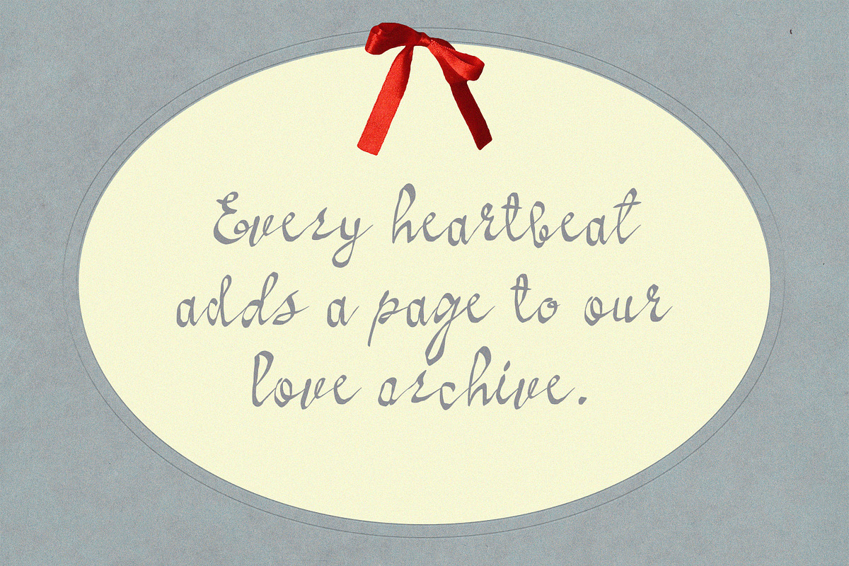 Love Archive Romantic Script Font, a Script Font by AnMark (Photo 8 of 13)